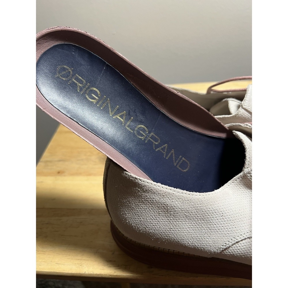 Cole Haan Original Grand Mens 12 Gray Suede Oxford Shoes Lightweight Comfort - Picture 10 of 12